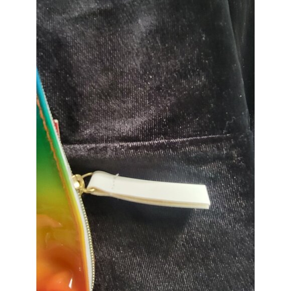 Rainbow Zippered Cosmetic Pouch Bag - Picture 3 of 3